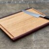Chopping / Charcuterie Board Two Tone Juice Groove - 390mm long x 280mm wide x 30mm thick