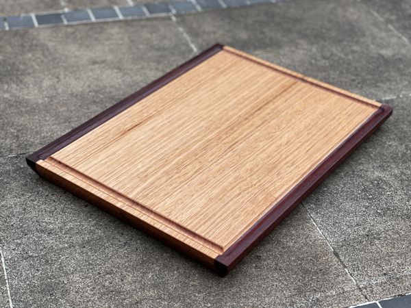 Chopping / Charcuterie Board Two Tone Juice Groove - 390mm long x 280mm wide x 30mm thick