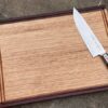 Chopping / Charcuterie Board Two Tone Juice Groove - 390mm long x 280mm wide x 30mm thick