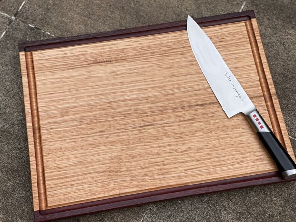 Chopping / Charcuterie Board Two Tone Juice Groove - 390mm long x 280mm wide x 30mm thick