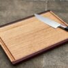 Chopping / Charcuterie Board Two Tone Juice Groove - 390mm long x 280mm wide x 30mm thick