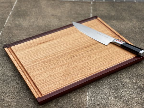 Chopping / Charcuterie Board Two Tone Juice Groove - 390mm long x 280mm wide x 30mm thick