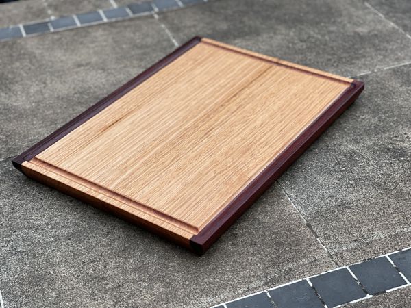Chopping / Charcuterie Board Two Tone Juice Groove - 390mm long x 280mm wide x 30mm thick