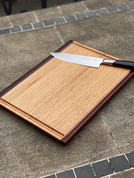 Chopping / Charcuterie Board Two Tone Juice Groove - 390mm long x 280mm wide x 30mm thick
