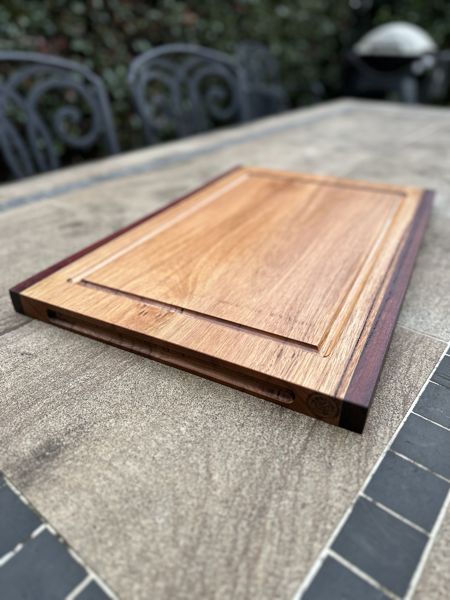 Chopping / Charcuterie Board - 600mm long x 400mm wide x 30mm thick (Juice Groove One Side)