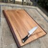 Chopping / Charcuterie Board - 600mm long x 400mm wide x 30mm thick (Juice Groove One Side)