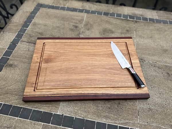 Chopping / Charcuterie Board - 600mm long x 400mm wide x 30mm thick (Juice Groove One Side)