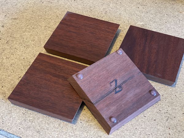 Coasters - 100mm x 100mm x 18mm (x8)