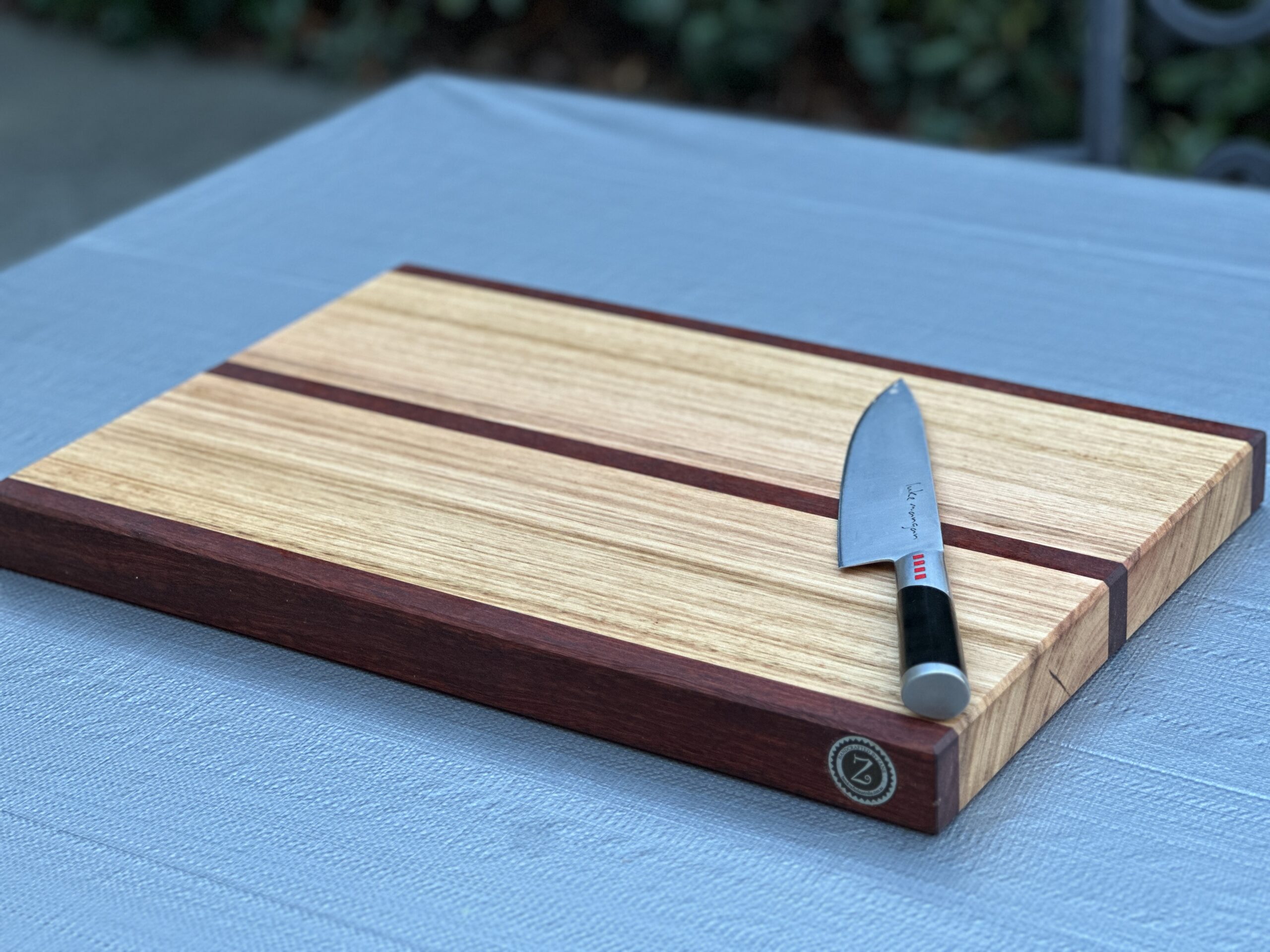 Chopping / Charcuterie Board - 500mm long x 310mm wide x 40mm thick - 3 strip
