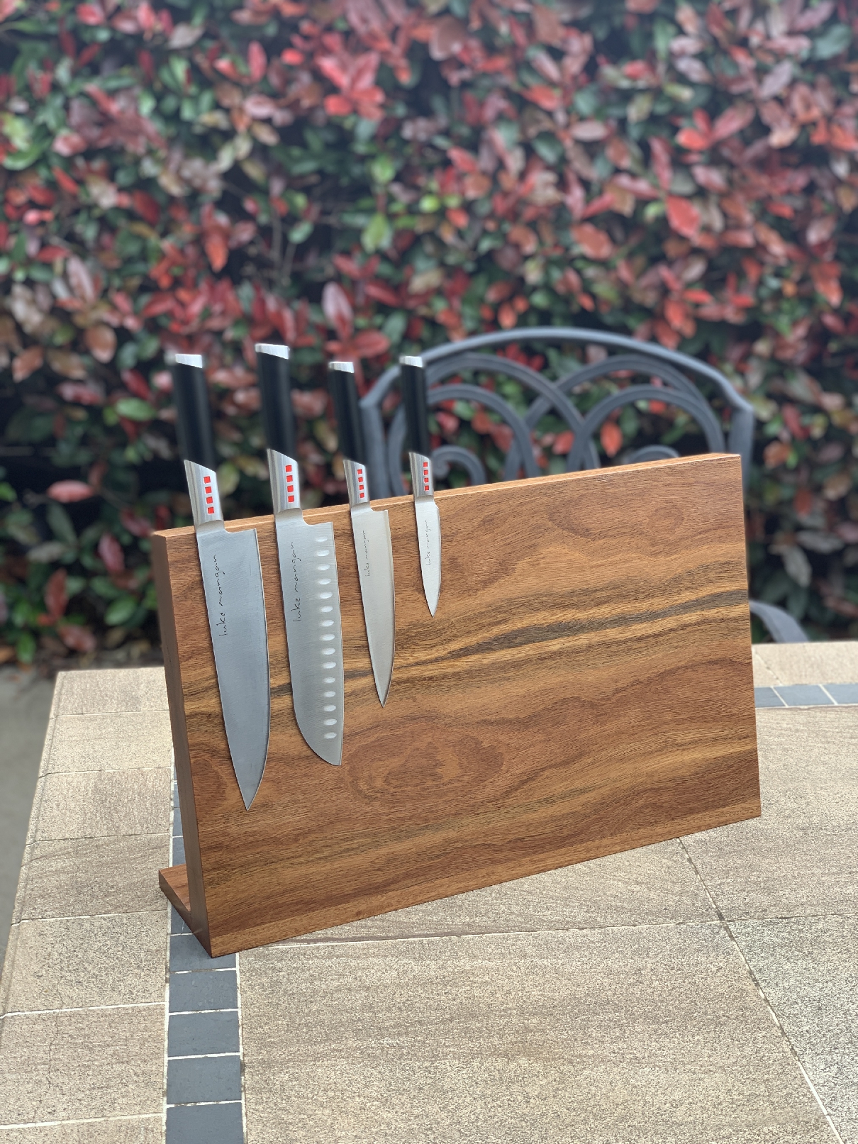 Magnetic Knife Boards - Single Sided Leaning Type 600w x 260h