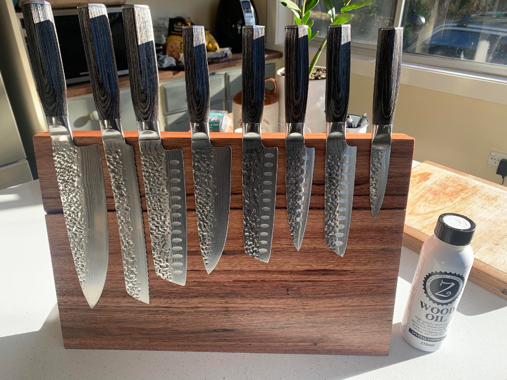 Magnetic Knife Boards - Single Sided Leaning Type 500w x 260h