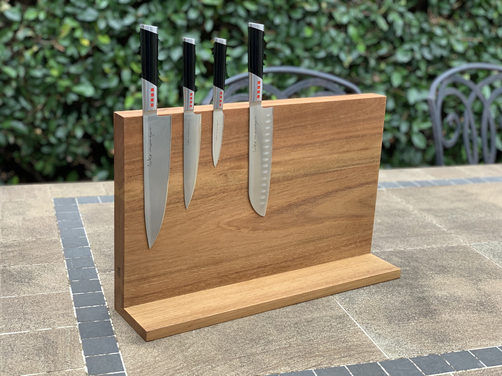 Magnetic Knife Boards - Single Sided L Type Upright 500w x 260h