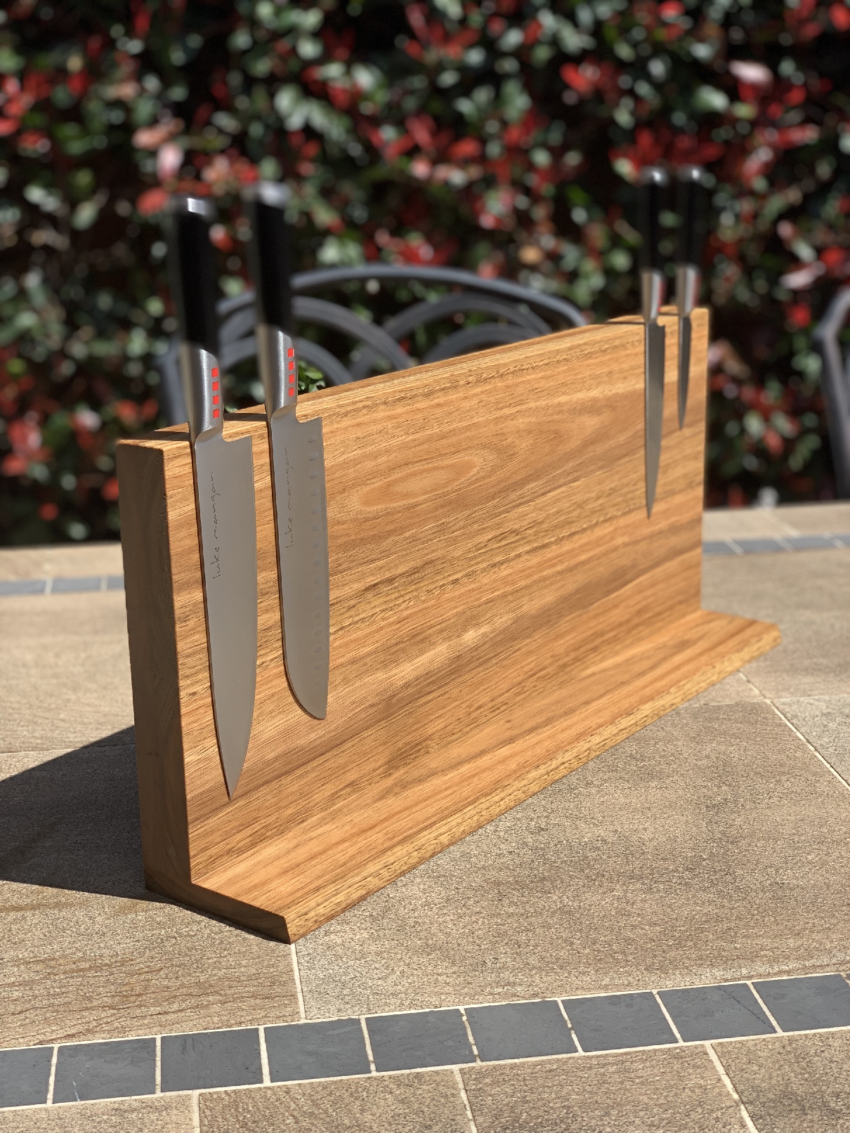 Magnetic Knife Boards - Single Sided L Type Upright 600w x 260h