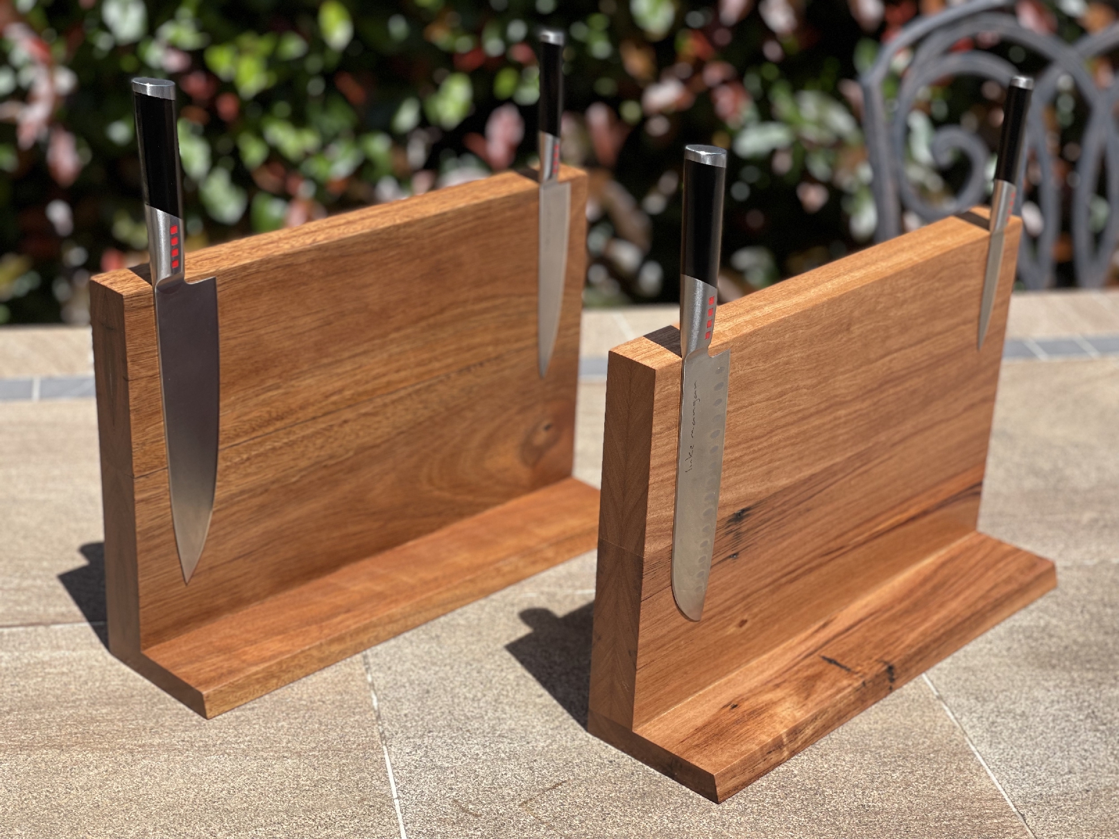 Magnetic Knife Boards - Single Sided L Type Upright 350w x 260h