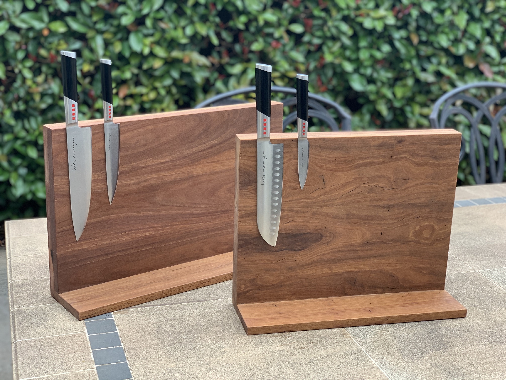 Magnetic Knife Boards - Single Sided L Type Upright 400w x 260h