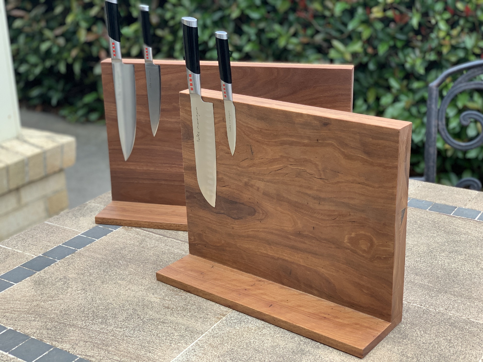 Magnetic Knife Boards - Single Sided L Type Upright 400w x 260h