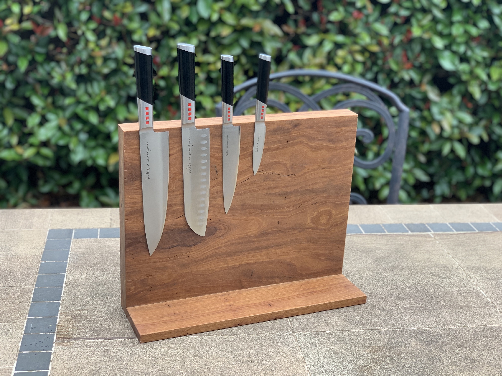 Magnetic Knife Boards - Single Sided L Type Upright 350w x 260h