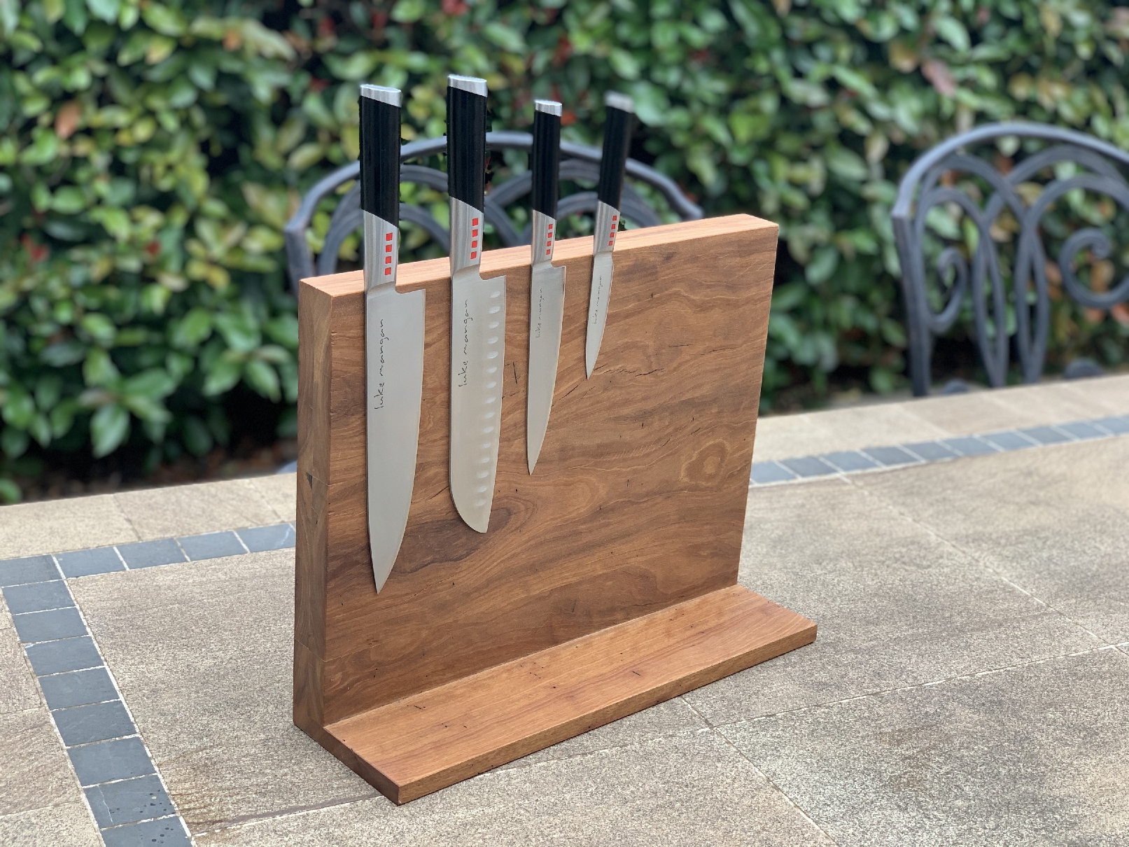 Magnetic Knife Boards - Single Sided L Type Upright 350w x 260h