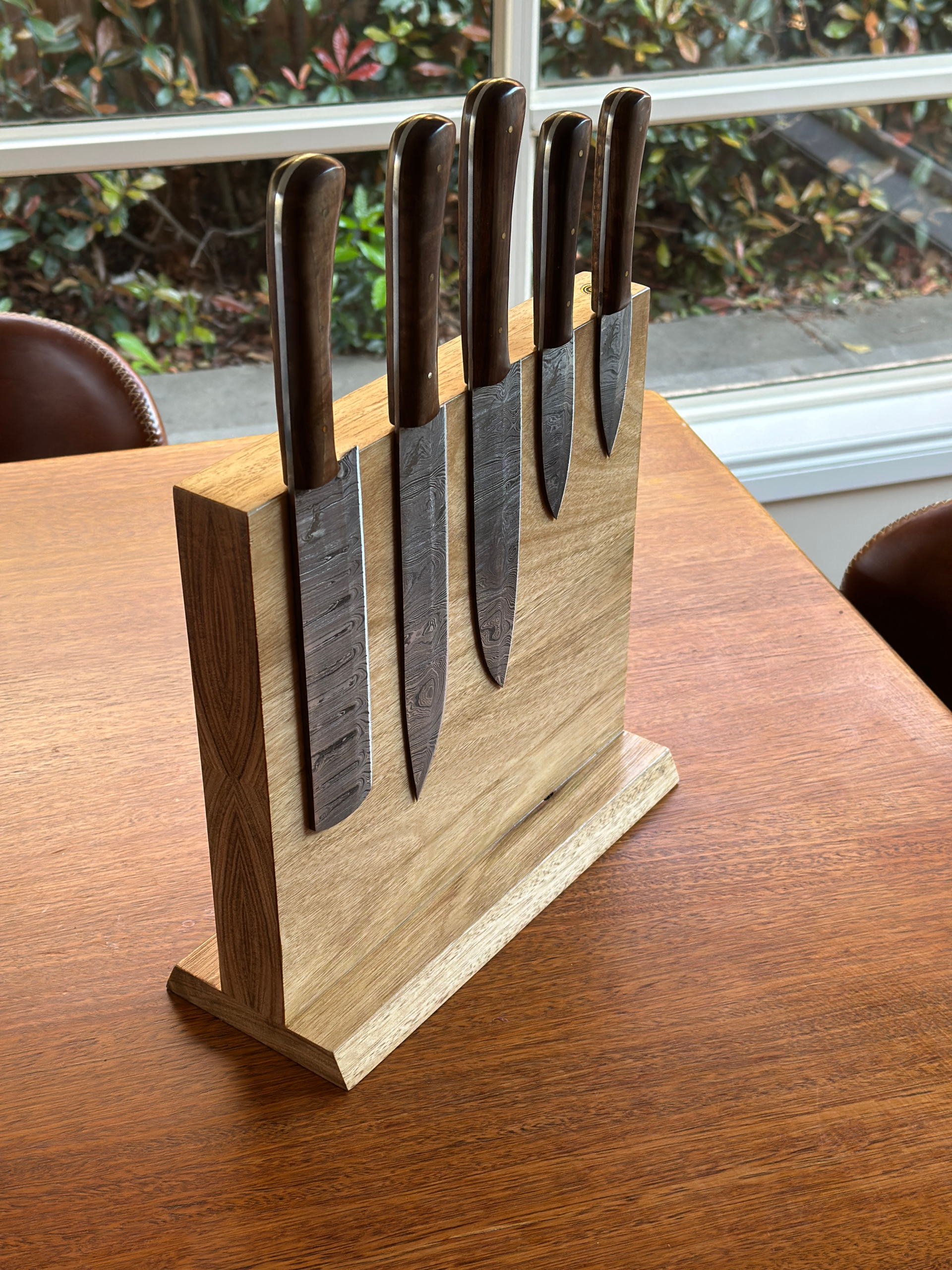 Double Sided Magnetic Knife Board & Knife Set