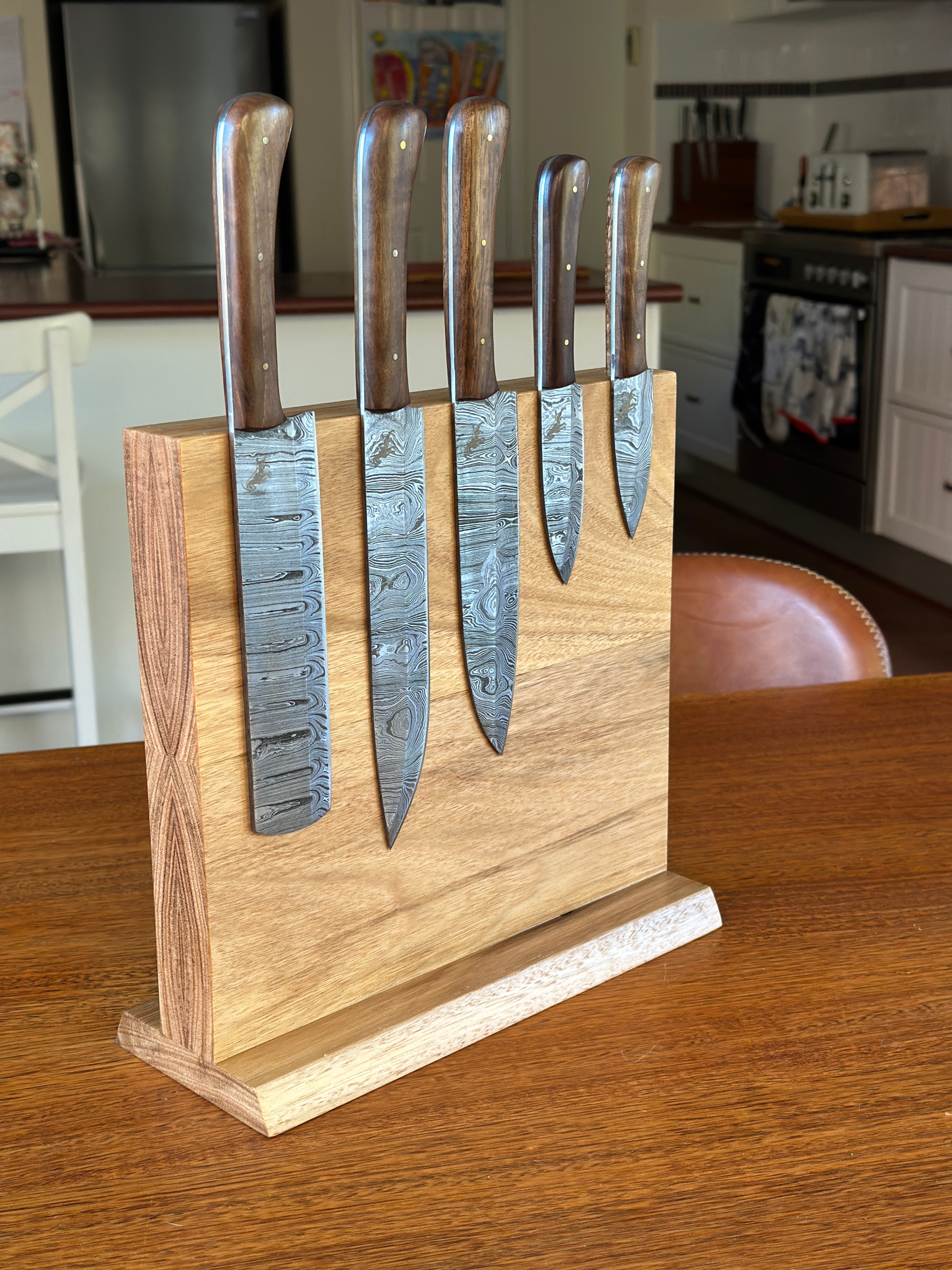 Double Sided Magnetic Knife Board & Knife Set